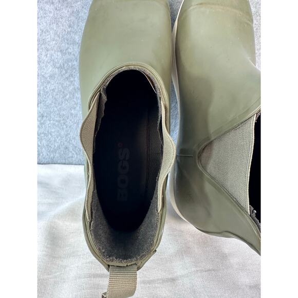BOGS Overcast Chelsea Waterproof Boots Men's sz 10 Slip On Mowing Gardening Boat - Picture 5 of 10
